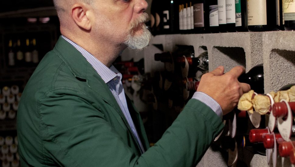 Francesco Balloni in cantina